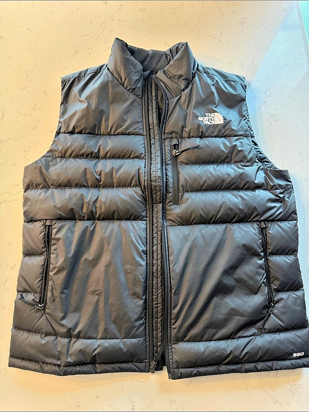 The North Face 550 Fill Down Puffer Vest Men's Black